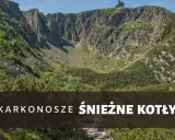 Malowniczy krajobraz Karkonoszy. Trasa przez Śnieżne Kotły oferuje widok na skaliste zbocza i bujną roślinność.